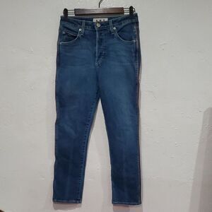 AMO Babe With Piping Blue Denim Jeans Size 28